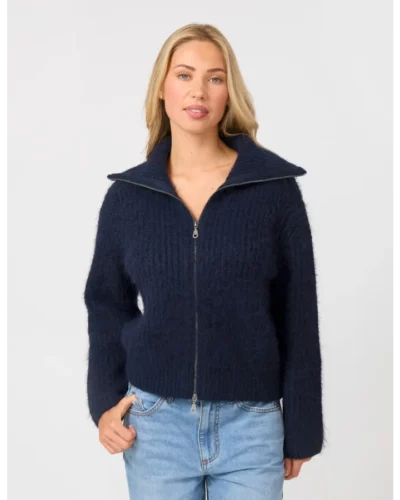 Stella + Gemma Clarisse Zip Jumper - Navy